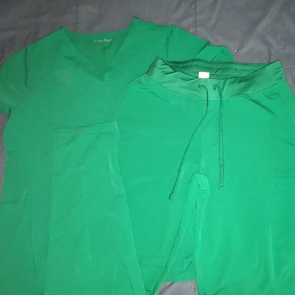 Mandala green scrubs